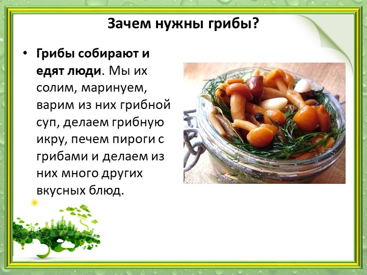 Презентация "Мир грибов" (старшая и подготовительная группа)