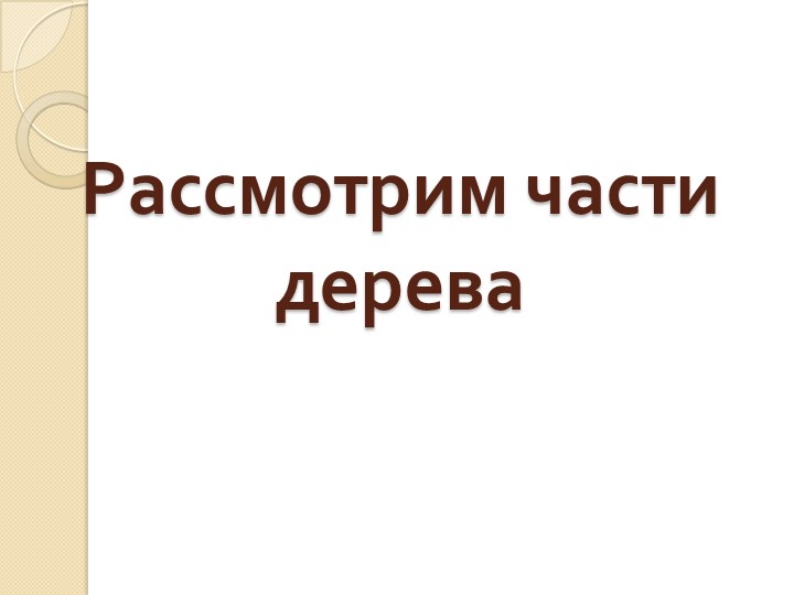 Презентация по развитию речи на тему "Деревья" (старшая группа)