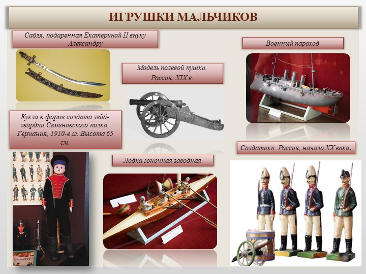 Игрушки детей царской семьи