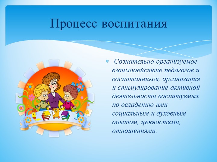 Содержание воспитательного процесса в школе. Базовая культура личности и ее компоненты.
