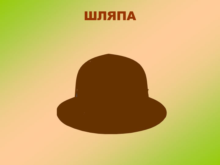 Наглядная презентация для помощи в занятии по теме Головные уборы