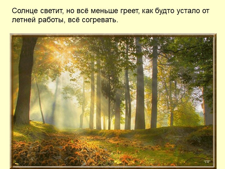 Презентация Осень для детей средней группы