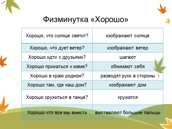 Презентация к занятию "Задания прекрасной Осени"