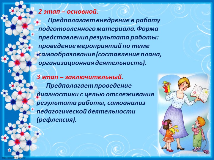 Самообразование педагогов в ДОУ