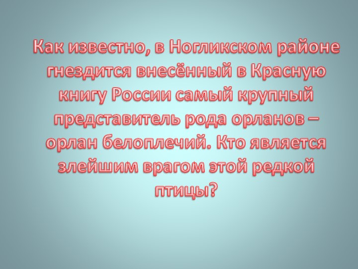 Презентация "Викторина о Ногликах"