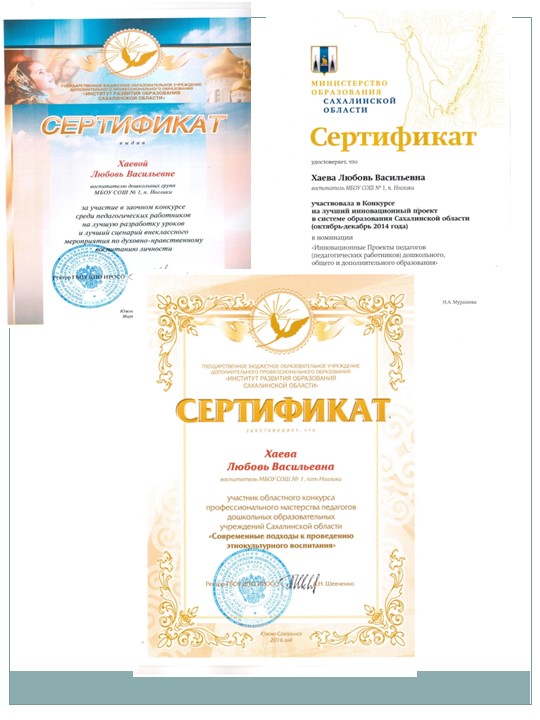 Портфолио для аттестации "Хаева Л.В."