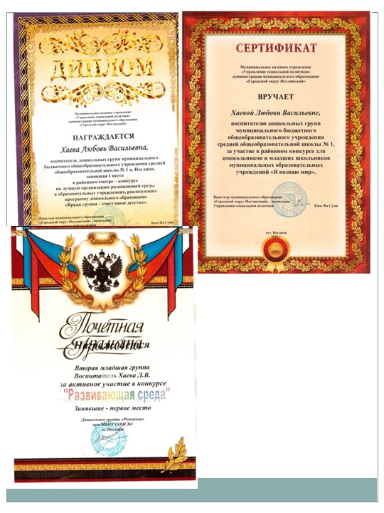 Портфолио для аттестации "Хаева Л.В."