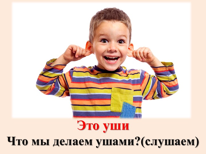 Презентация для дошкольников "Части тела человека"