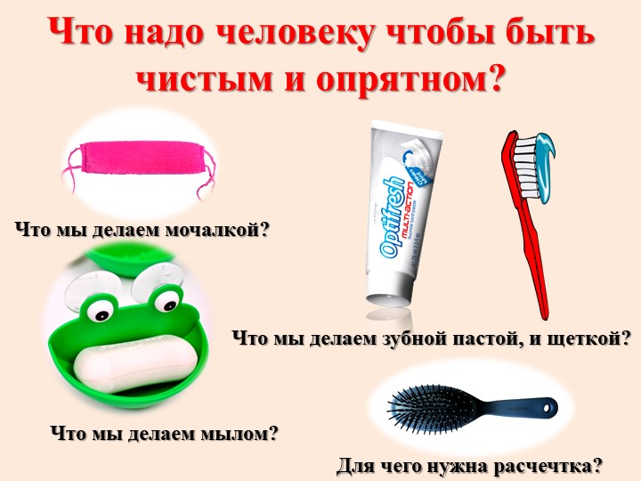 Презентация для дошкольников "Части тела человека"