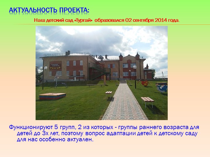 Успешная адаптация детей к ДОО