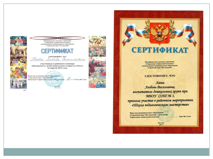 Портфолио Хаева Л.В. "Аттестация"