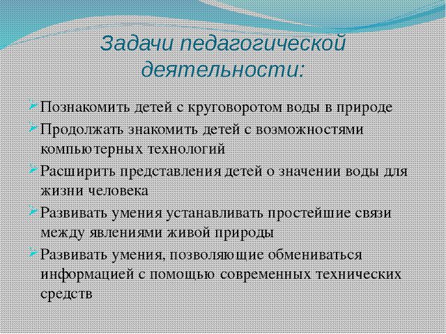 Путешествие капельки. Презентация для детей