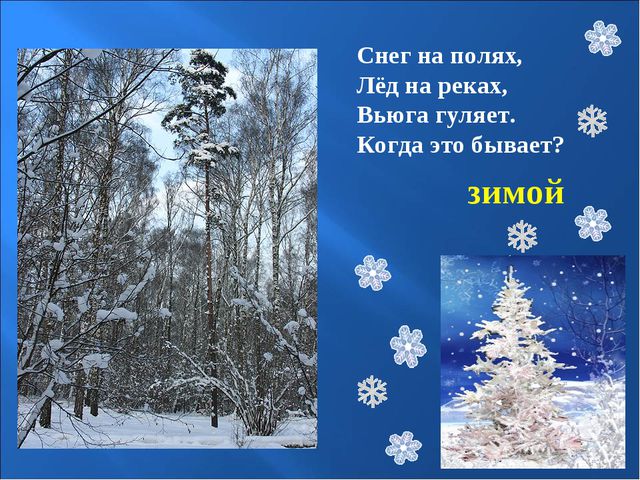 Птицы зимой. Презентация для детей