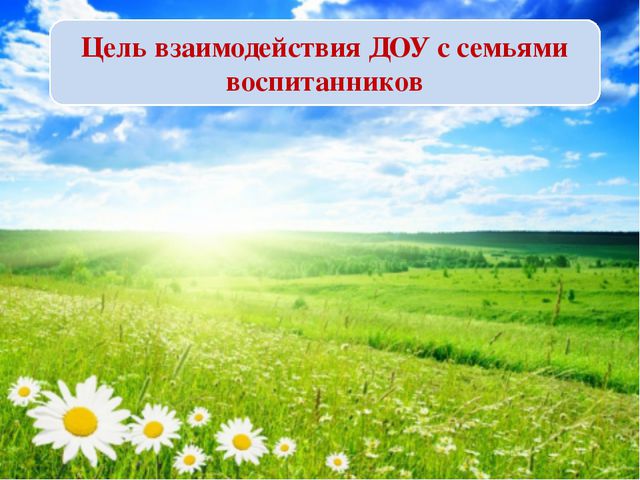 Современные формы сотрудничества с семьями воспитанников. Презентация
