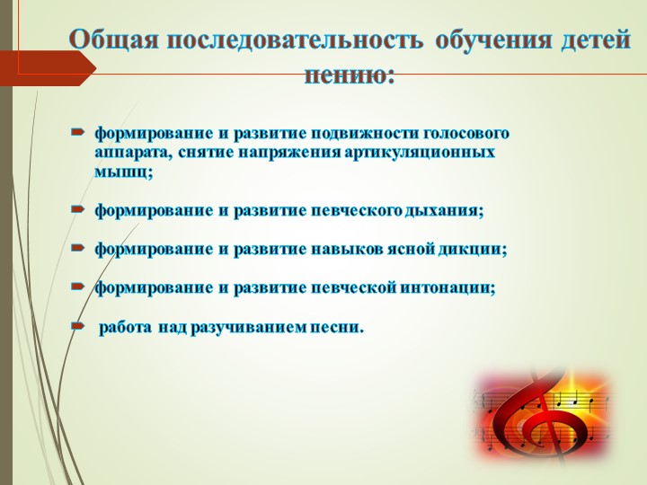 Вокально хоровое развитие дошкольников