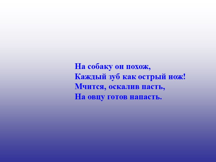 Презентация «Загадки про животных»
