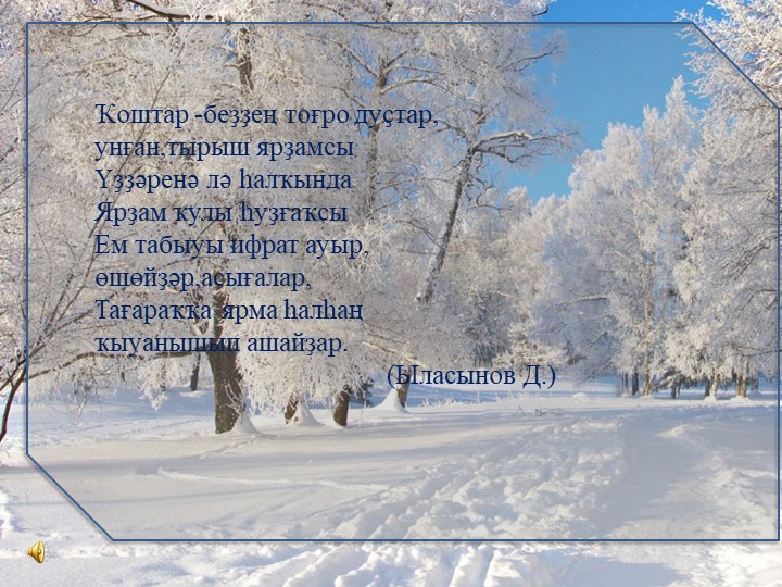 Презентация на тему6 "Зимующие птицы"