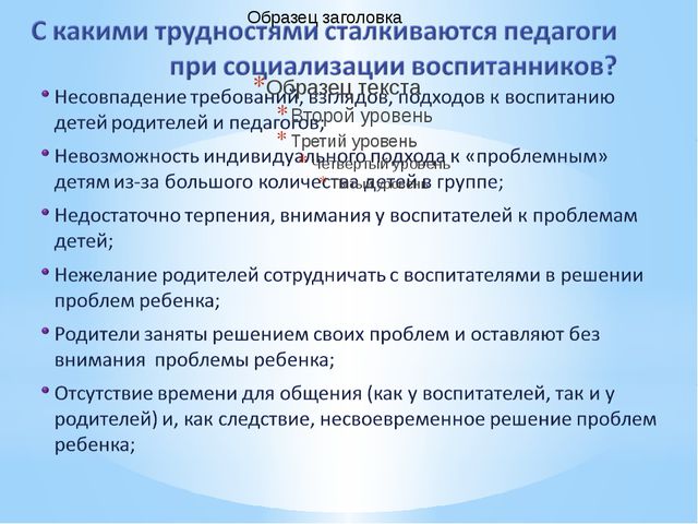 Успешная социализация дошкольника: взгляд воспитателя на проблему