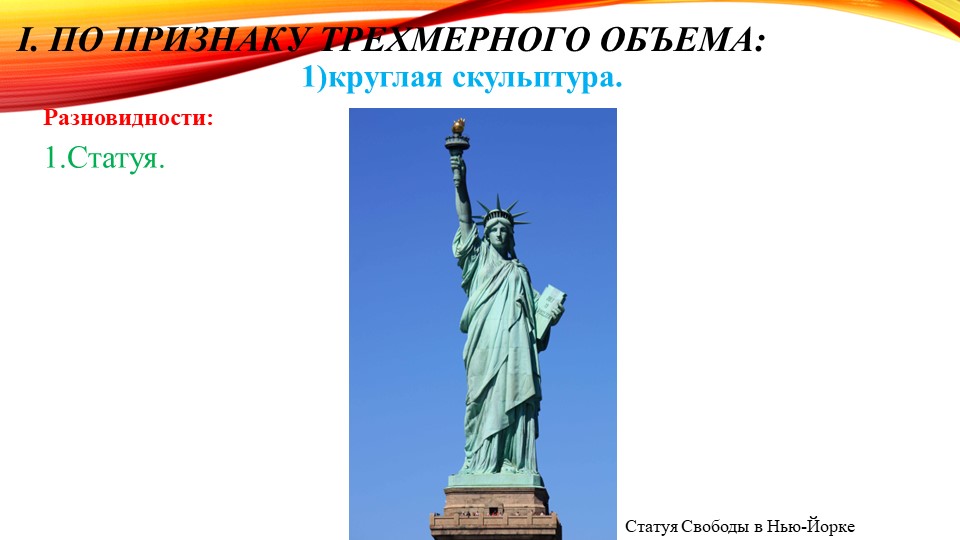 Виды и жанры скульптуры