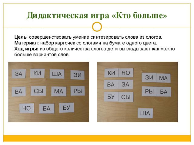 Дидактические игры для развития речи старших дошкольников. Презентация