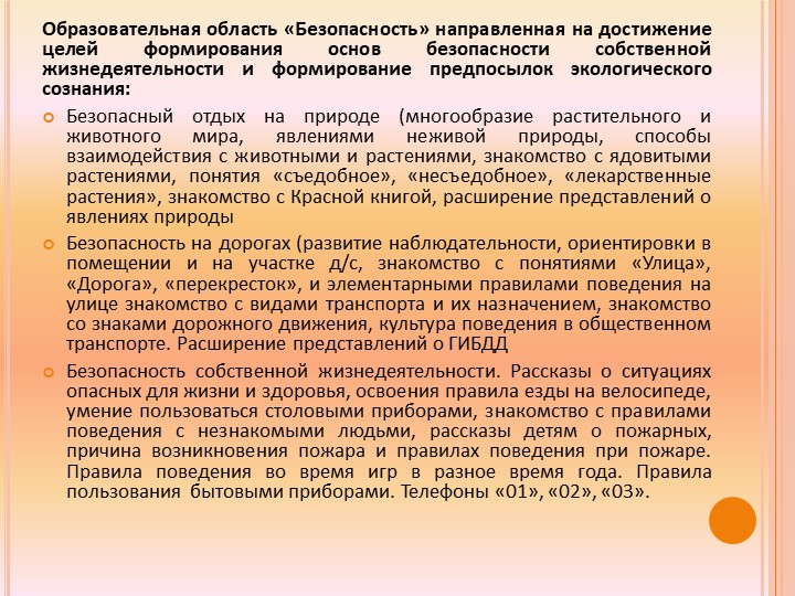 Презентация "Безопасность в ДОУ"