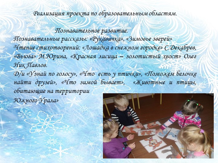 Проект на тему "Зимующие птицы Южного Урала"