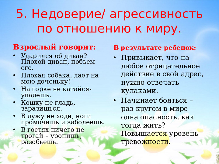 Презентация на тему: "Советы психолога родителям"