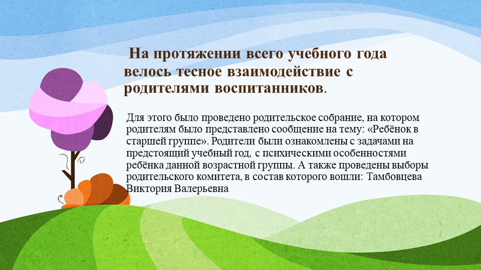 Отчёт о проделанной работе за 2016-2017 учебный год
