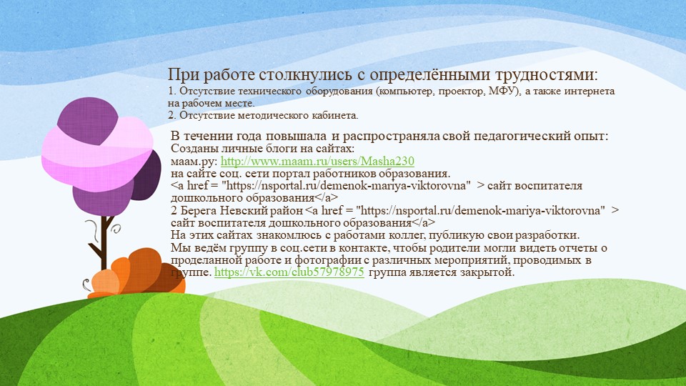 Отчёт о проделанной работе за 2016-2017 учебный год