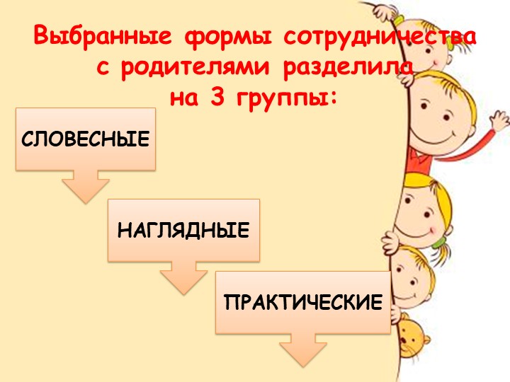 Формы работы с семьями воспитанников по речевому развитию.