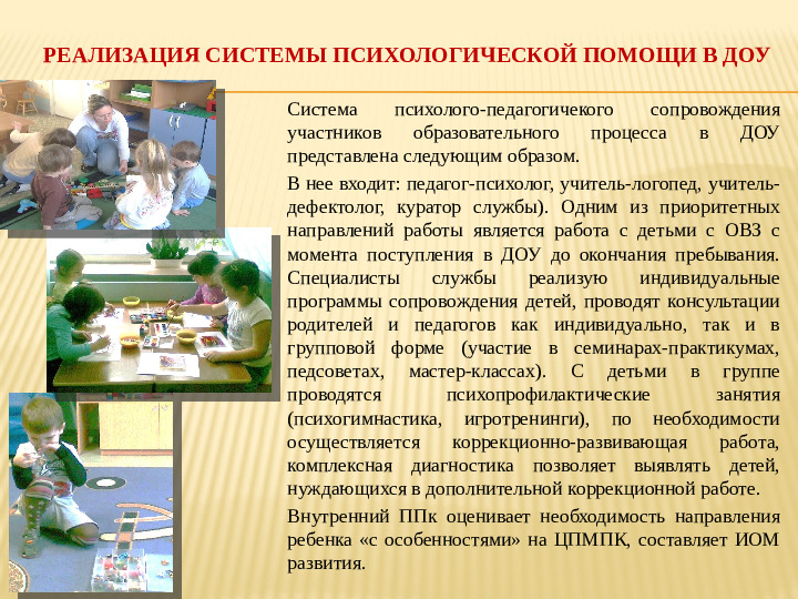 Создание психологически комфортной и безопасной среды образовательной организации для детей с ОВЗ