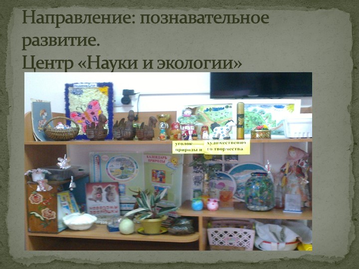 Презентация прстранственной предметно-развивающей среды в подготовительной к школе группе.
