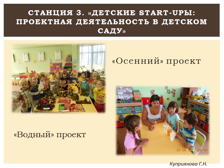 Выступление по теме "Проектная деятельность"