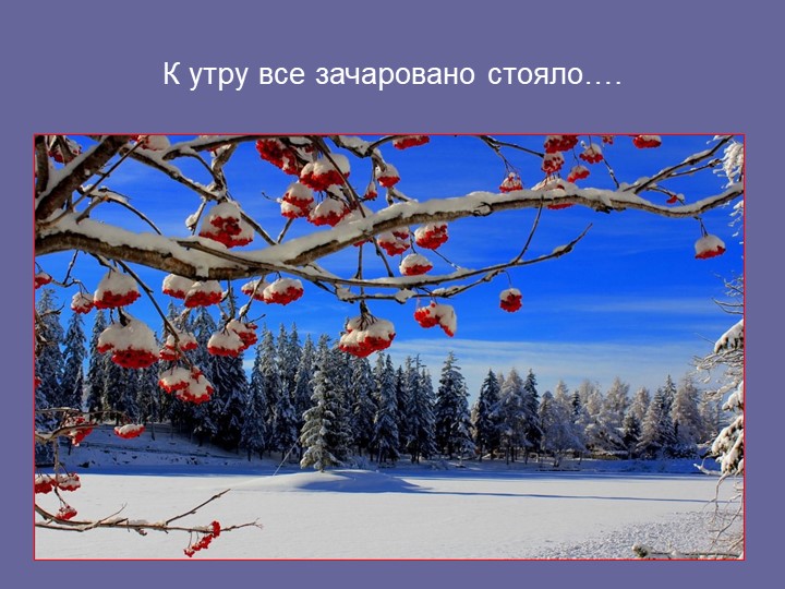 Презентация в детском саду на тему "Зима ступила на порог..."