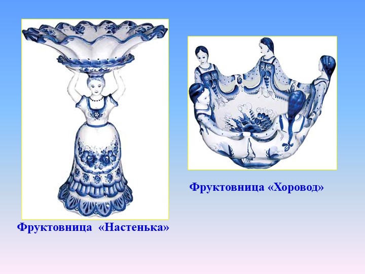 Презентация для дошкольников "Голубая сказка гжели