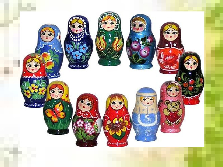 Презентация для дошкольников "Русская матрешка"