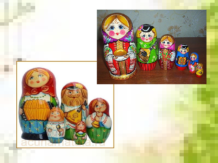 Презентация для дошкольников "Русская матрешка"