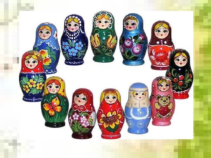 Презентация для дошкольников "Русская матрешка"