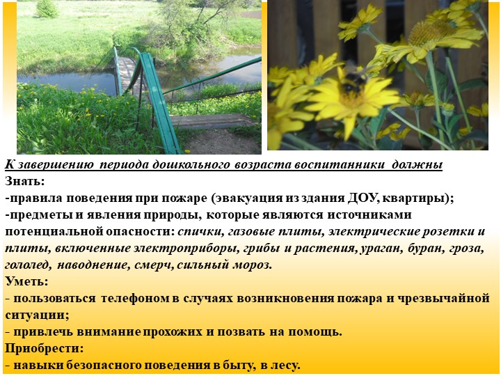 Презентация отчёта по теме самообразования "Безопасность дошкольника"