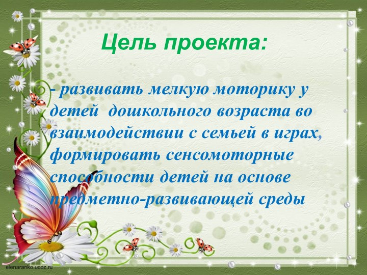 Проект "Мир на кончиках пальцев"