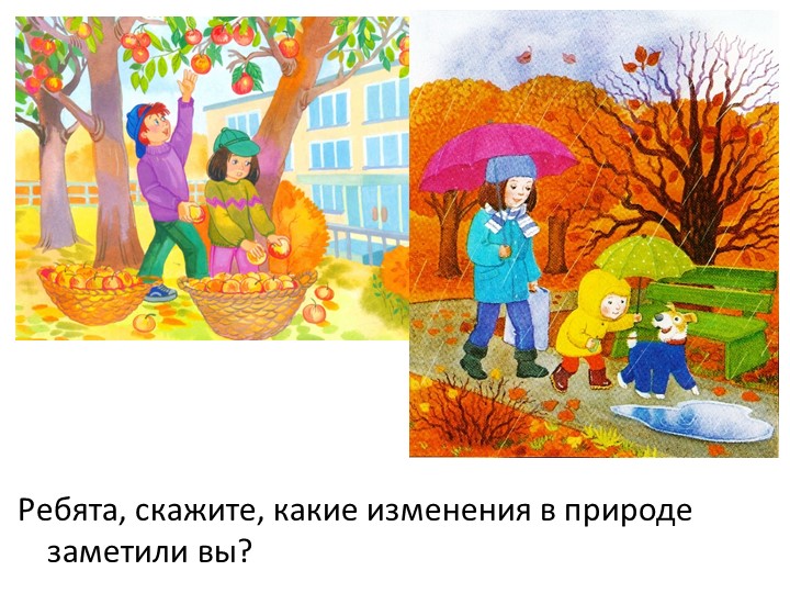 Презентация по познавательному развитию на тему "Осень"