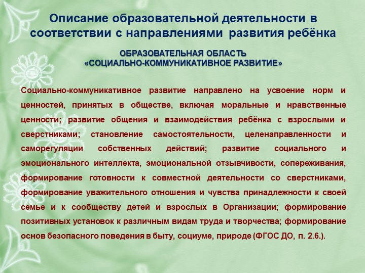 РАБОЧАЯ ПРОГРАММА воспитателя подготовительной группы