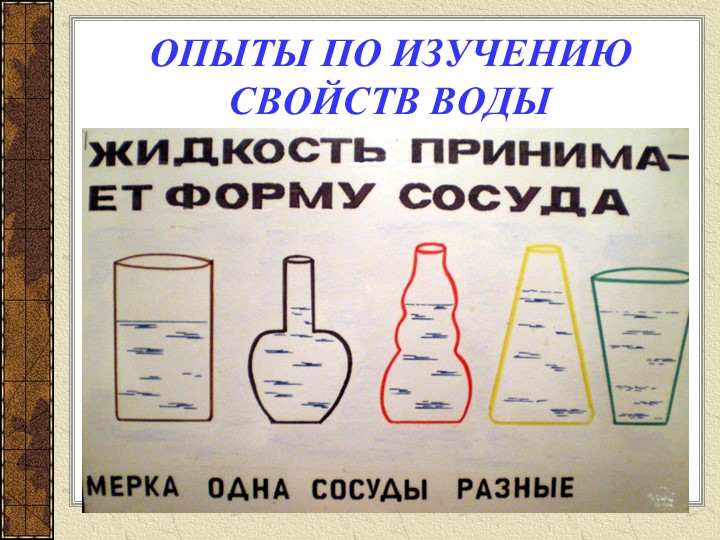 Презентация "Экспериментальная деятельность по изучению свойств воды, воздуха и различных материалов"