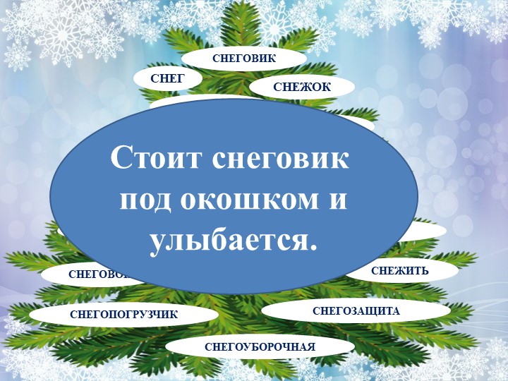 Презентация по развитию речи "Семья слов"
