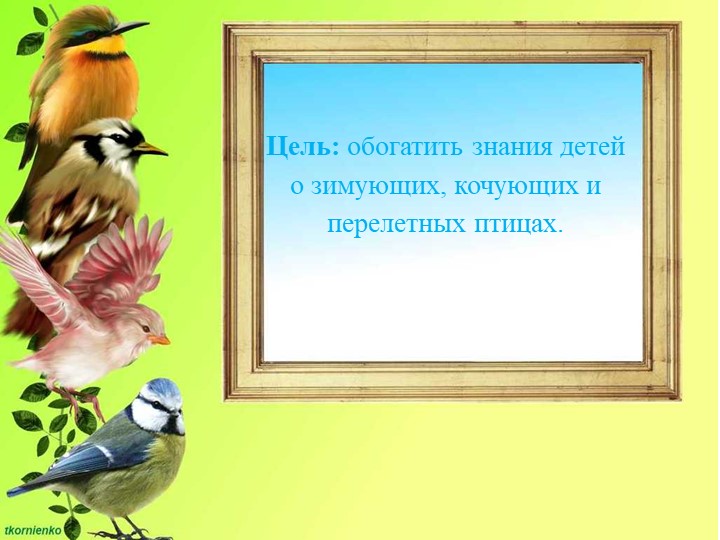 Презентация по ФЦКМ на тему " Птичка-сестричка"