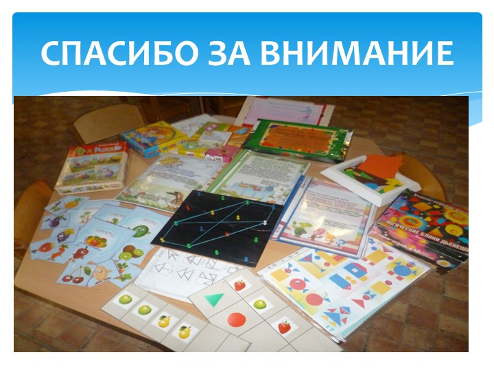 Презентация" Развитие логико- математического мышления у дошкольников посредством игр"