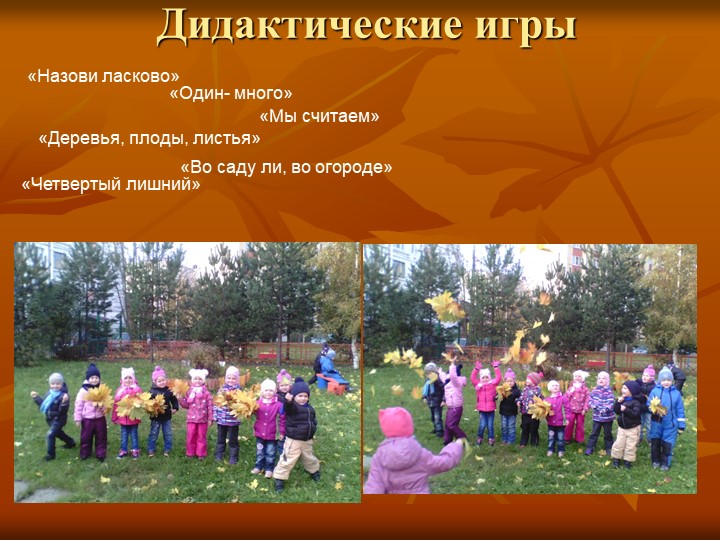 Презентация на тему "осень золотая" (средняя группа)