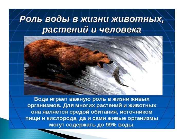 Водные ресурсы земли ( по программе мы живем на Урале)