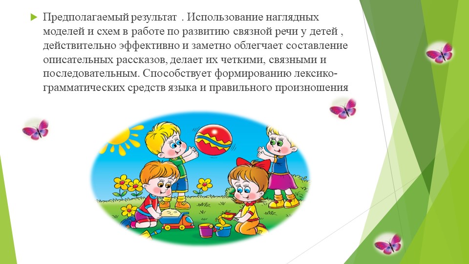 Речевое развития дошкольников посредствам наглядного моделирования