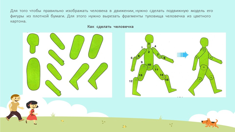 Презентация для воспитетелей доу "Рисуем человека"